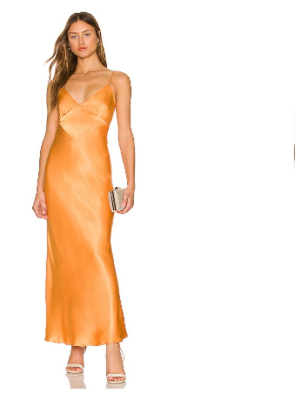 Bardot Malinda Slip Dress Tangerine Orange US 8 Medium